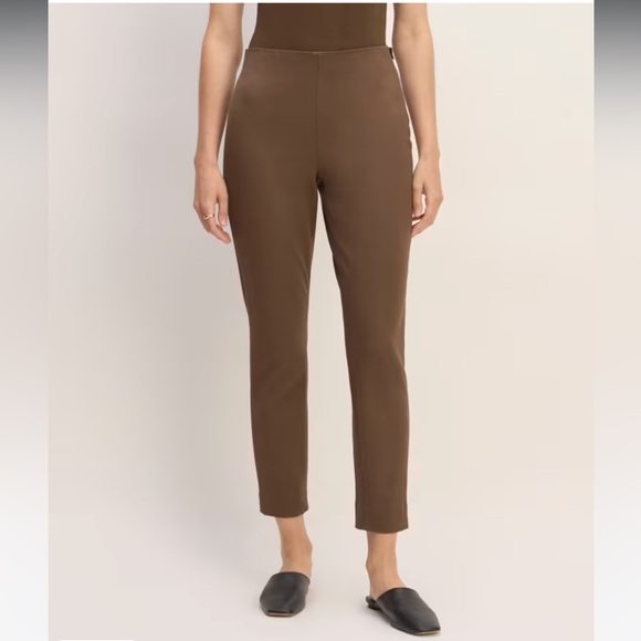 NWT Everlane The Bi-Stretch Work Pant Cocoa Size 8 - Picture 2 of 7